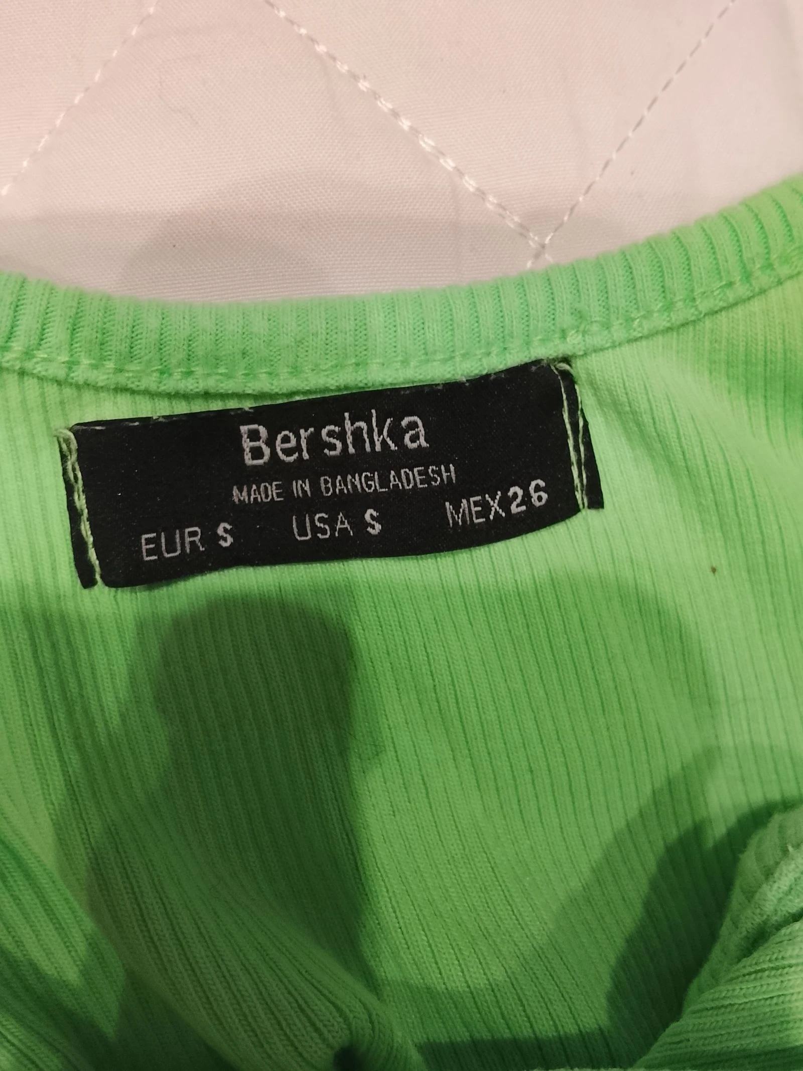 Bershka limoengroen jurk maat S – strak geribbel - 8 € – photo 3
